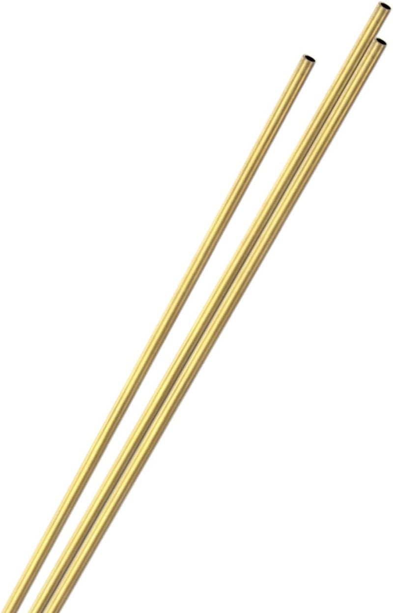 M METERXITY عبوة 3 قطع من أنبوب نحاسي دائري 300 مم، 3.5 مم قطر خارجي وسمك جدار 0.5 مم، أنبوب نحاسي غير ملحوم H65 للبناء/الآلات/الحرف اليدوية، أنبوب معدني مستقيم [0.14x0.02x12IN] - Image 1